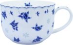 25oz Large Bone China Soup Mugs with Handles - Traditional Large Coffee Cup for Coffee, Cereal, Latte, Soups