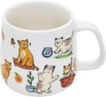 Cat Mug - Cute Stoneware Cat Coffee Cup, Perfect For Mocha Latte, Cappuccino, Espresso, Tea - Dishwasher Safe, 12oz