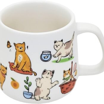 Cat Mug - Cute Stoneware Cat Coffee Cup, Perfect For Mocha Latte, Cappuccino, Espresso, Tea - Dishwasher Safe, 12oz